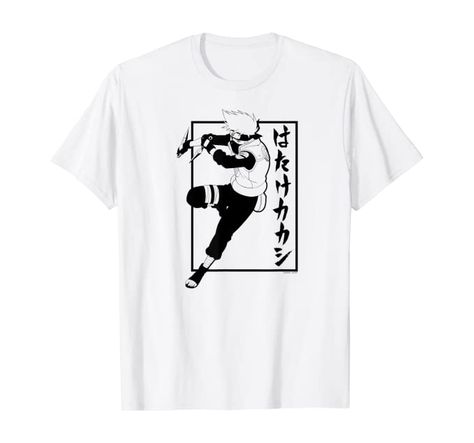 Hatake Clan, Naruto Shippuden Kakashi, Naruto Merchandise, Naruto T Shirt, Hatake Kakashi, Anime T Shirt, Naruto Kakashi, Novelty Clothing, Naruto Anime