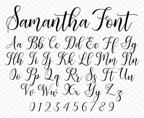 Handwritten fonts with flowing strokes, perfect for adding a personal touch to your#cutefonts #alphabetlove #fontobsessed #handwrittenletters #typographytrends #wedding #cursive #fonts #lettering #typography #bride #calligraphy #weddingday #script #handwriting Alphabet Fonts Cursive, Easy Cursive, Calligraphy Alphabet Fonts, Handwriting Fonts Alphabet, Letters Alphabet Fonts, Fonts Alphabet Aesthetic, Valentine Fonts, Samantha Font, Cursive Letters Font