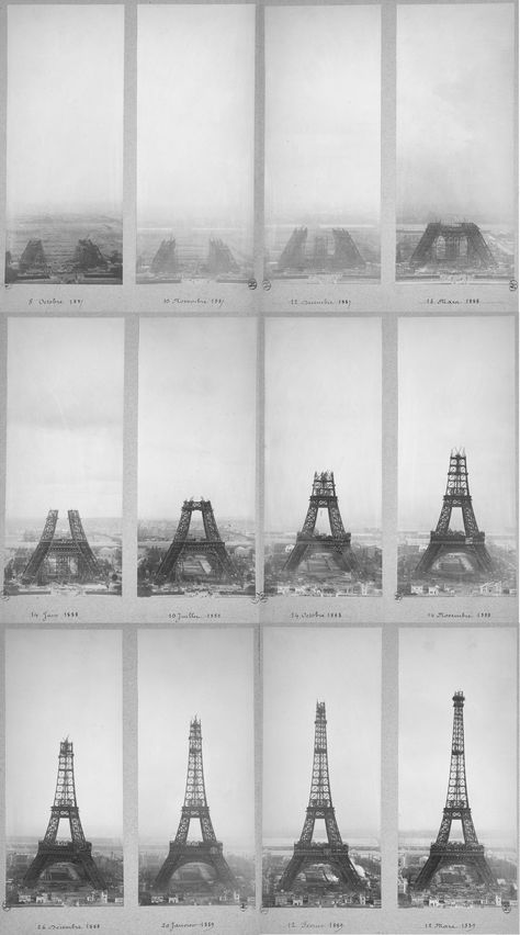 #SMO1, #SMO3, #SMO4. Building the Eiffel Tower (vertical). Henry Guttman, 1889. http://mashable.com/2015/10/14/building-eiffel-tower Paris Dream, Paris Vibes, Parisian Life, Living In Paris, Dream City, The Eiffel Tower, Oui Oui, Room Posters, Pretty Pictures