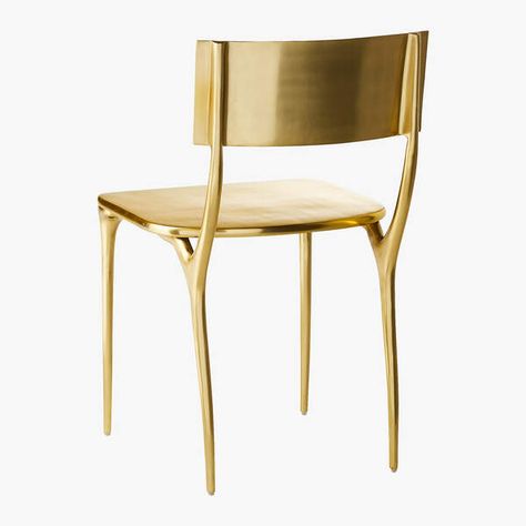 Saddle Leather Chair, Silver Home Decor, Metallic Decor, Gold Dining Chairs, Brass Dining Table, Gold Dining, Bistro Table Outdoor, Outdoor Patio Dining, Leather Counter Stools