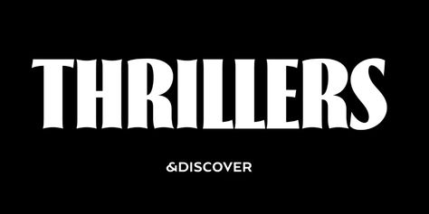 Thrillers Font | Webfont & Desktop | MyFonts Thriller Typography, Cinematic Fonts, Horror Movie Font, Funny Typos, Tech Fonts Free, Dog Shots, Hand Lettering Logo, Free Typeface, Suspense Thriller