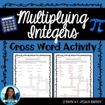 In this activity students will multiply integers and spell out the word form of… Multiplying And Dividing Integers Rules, Multiplying Integers Activity, Properties Of Integers Chart, Integers Activities, Multiplying Integers, Multiplying And Dividing Integers, Teaching Integers, Dividing Integers, Adding And Subtracting Integers