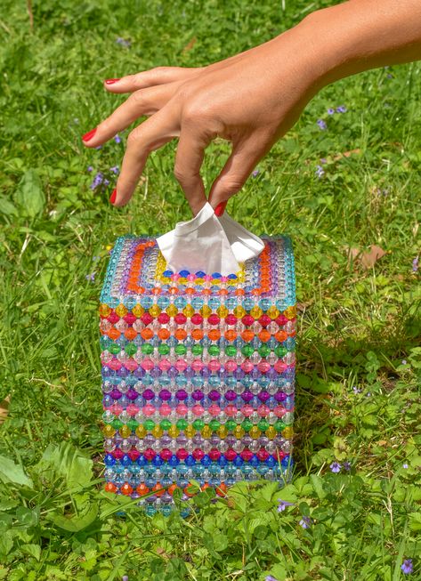 I’m Crying Tears of Joy Over the Revival of the Tissue Box Cover | Architectural Digest Susan Alexandra, Allergy Season, Baby Eyes, Crochet Videos Tutorials, Tissue Box Cover, Tears Of Joy, Mackenzie Childs, Quirky Design, Tissue Box Covers