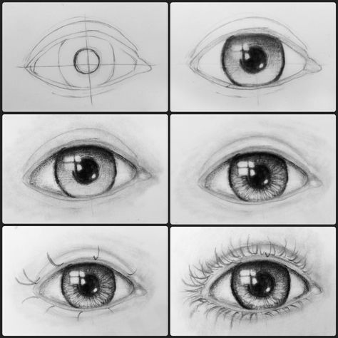 Eyes Drawing Tutorial, Drawing Tutorial Step By Step, Draw An Eye, Easy Eye Drawing, Face Art Drawing, Realistic Eye Drawing, Eyeball Art, Pencil Drawings For Beginners, Pencil Drawing Tutorials