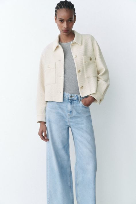 The 30 Best Lightweight Jackets for Spring | Who What Wear UK Party Jackets, Textured Jacket, Boucle Jacket, Checked Jacket, Woven Jacket, Twill Jacket, Oversized Denim Jacket, Leather Trench Coat, Cool Jackets