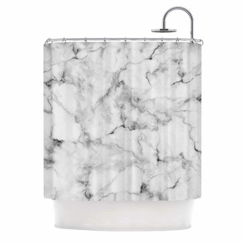 'White Marble' Shower Curtain White Marble Shower, Diy Bathroom Decor Ideas, White Shower Curtains, Rose Bathroom, Marble Shower Curtain, Modern House Decor, Best Decor Ideas, White Marble Design, Boho Apartment