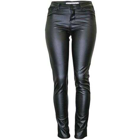 Cielo Women's Super Trendy Leather Skinny Pants, Black (3, Faux-Ponte... ($36) ❤ liked on Polyvore featuring pants, skinny ponte pants, real leather pants, faux leather trousers, faux-leather pants and leather ponte pants Motorcycle Pants, Biker Outfit, Leather Pants Women, Leather Pant, Motorcycle Leather, Faux Leather Pants, Looks Style, Leather Leggings, Amazon Women