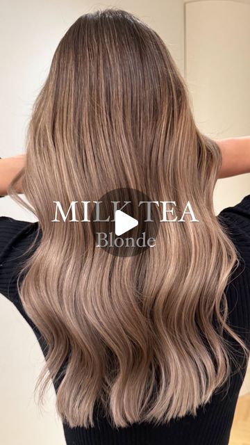 DW CREATIVE GROUP on Instagram: "Milk Tea Blonde 🧋🤎 Beige with a hint of milky glow ✨ A shade balancing on the edge between light brown and dark blonde ✌🏻 Do you like such solutions? #milktea #milkteahair #bronde #hairtrends #brownhaircolor #livedinblonde #lightbrownhair #hairdone #brondehair #colorblending  _____________________________________________________________ Milk Tea Blonde 🧋🤎 Beż z domieszką mlecznej poświaty ✨ Odcień balansujący na granicy jasnego brązu a ciemnego Blondu ✌🏻 Lubicie takie rozwiązania ?" Milk Tea Blonde, Brown Skin Blonde Hair, Blonde Hair Color Balayage, Dark To Light Hair, Beige Hair Color, Dark Skin Light Hair, Blonde Beige, Blond Beige, Hidden Hair Color