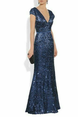 Blue Sequin Dress Long, Sequin Dress With Sleeves, Sequin Dress Long, Cap Sleeve Prom Dress, Lifestyle Dresses, Long Sequin Dress, Blue Sequin Dress, 파티 드레스, Prom Ball Gown