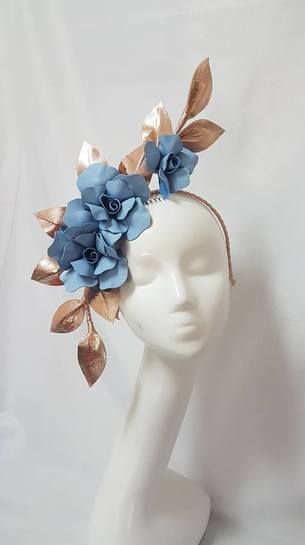 Paper Headpiece, Floral Headdress, Headpiece Diy, Elegant Hats, Head Jewelry, Diy Hat, Millinery Hats, Fancy Hats, Leather Flowers