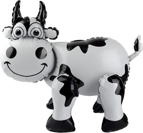 Amazon.com: 3D Cow Balloon for Western Cowboy Party Decorations,Cute Self Standing Cow Balloons for Western Cowgirl Theme Birthday Party Favor Supplies Decor : Toys & Games Cowgirl Theme Birthday, Cow Balloons, Western Cowboy Party, Cowgirl Party Decorations, Cowboy Party Decorations, Farm Themed Party, Cow Birthday, Cow Decor, Farm Birthday Party