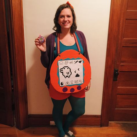 90s Tamagotchi Halloween costume Tamagotchi Costume, 90s Tamagotchi, Fancy Dress Halloween Costumes, Trunk Or Treat, Dress Ideas, Fancy Dress, Halloween Costume, Trunk, Halloween Party