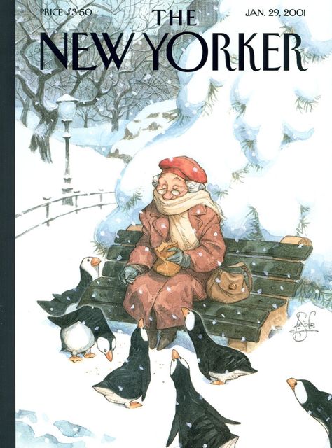 William Steig The New Yorker January, New Yorker January, Tomer Hanuka, New Yorker Covers, Cover Story, Vintage Magazines, Vintage Magazine, Illustrations And Posters, The New Yorker