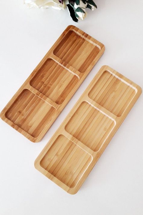 Serving Plates Wood, Wooden Food Tray, Wooden Trinket Tray, Wooden Platters Serving Trays For Sushi, Bamboo Serving Tray, Key Tray, Wooden Platters, Wooden Serving Trays, Wood Personalized