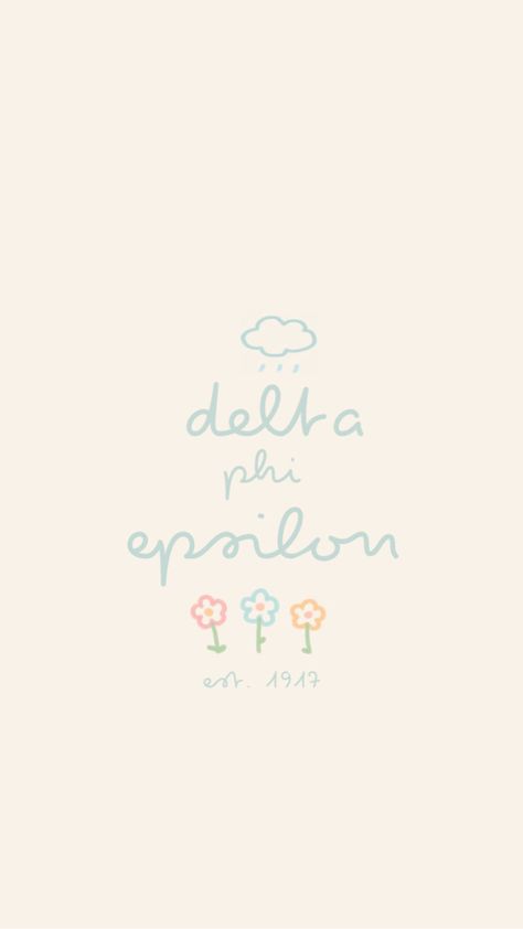 Tri Delta Wallpaper, Dphie Graphics, Greek Merch, Delta Phi Epsilon Wallpaper, Phi Mu Graphic Design, Tri Delta Graphics, Delta Phi Epsilon Letters, Delta Phi Epsilon Graphic, Sorority Themes