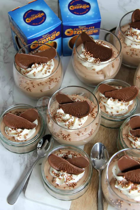 Terry's Chocolate Orange Mousse - Jane's Patisserie Chocolate Orange Desserts, Chocolate Orange Mousse, Orange Recipes Dessert, Chocolate Orange Cookies, Orange Mousse, Egg Chocolate, Orange Dessert, Janes Patisserie, Terry's Chocolate Orange