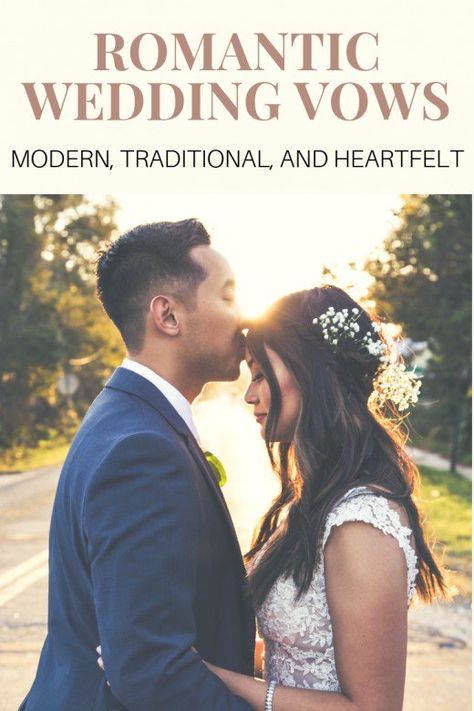 100+ Romantic Wedding Vows and Quotes for Him and Her | Holidappy Mens Wedding Vows, Romantic Vows To Him, Vow To Husband, Vows To Groom, Vow Quotes, Unique Vows, Readings For Weddings, Handwritten Vows, Vows Examples