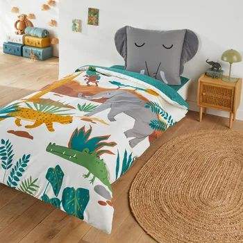 Annibal Animal 100% Cotton Duvet Cover Annibal Animal 100% Cotton Duvet Cover LA REDOUTE INTERIEURS - La Redoute Future Interior Design, Kids Duvet, Kids Duvet Cover, Arm Chair Table, Single Duvet Cover, Teen Bedding, Childrens Beds, Stylish Bedroom, Cotton Duvet Cover