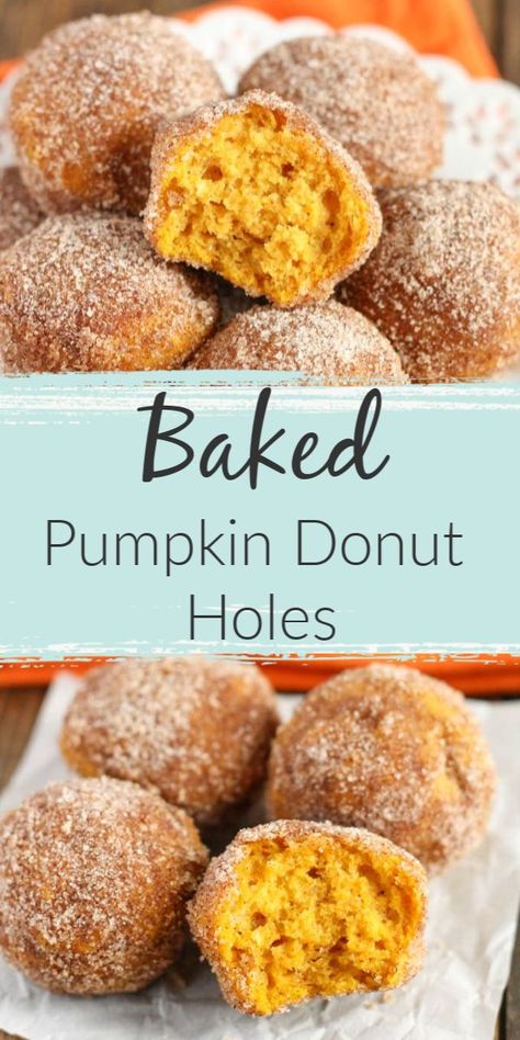 Daycare Snacks, Pumpkin Donut Holes, Live Well Bake Often, Donut Hole Recipe, Pumpkin Donut, Fall Meals, Pinterest Food, Pumpkin Spice Donut, Donut Muffins