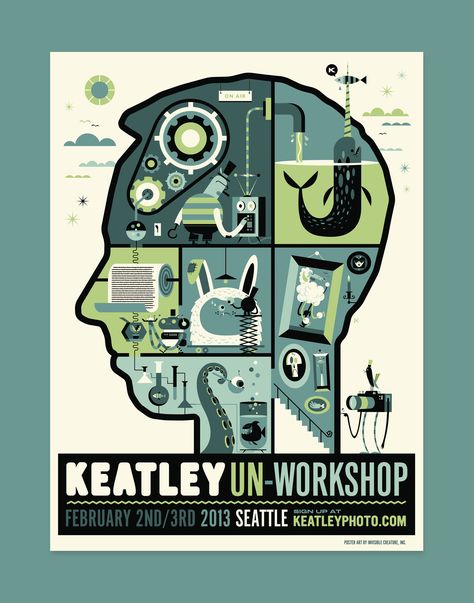 Keatley Un-Workshop — Invisible Creature Invisible Creature, Gig Posters, World Art, Children's Book Illustration, Graphic Design Posters, Graphic Design Illustration, Typography Design, New Work, Visual Art