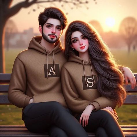 BEAUTIFUL COUPLE - A❤️S . noshipixer #namepost #namedpz #nameinitials #photooftheday #3danimation #aigeneratedart #foryoupage #fyp #promotemyaccount #growmyfollowing #couplegoals #nametshirts #hoodielover #animecouple A S Dp, Kiss Picture Couple, Love Animation, Beautiful Dp, Couples Picture, Funny Vegetables, Fb Profile Photo, Cartoon Couples, Lovely Pic