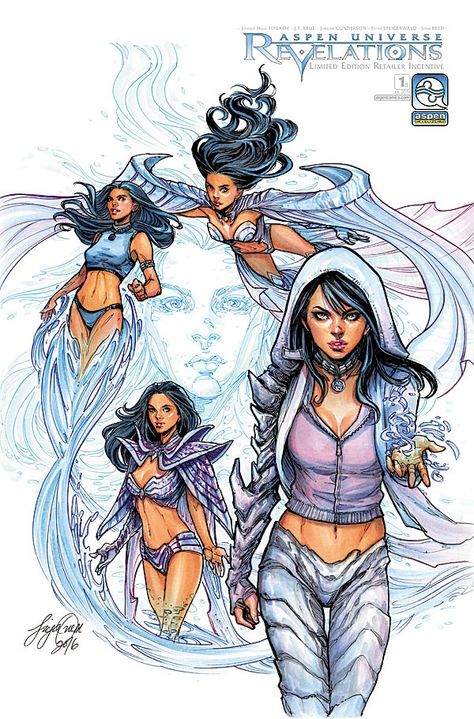 AU_REVELATIONS-01d-Oum Aspen Comics, Casual Denim Outfits, Michael Turner, Revelation 1, Creature Of Habit, Indie Comic, New Readers, Comic Book Artwork, Fantasy Comics