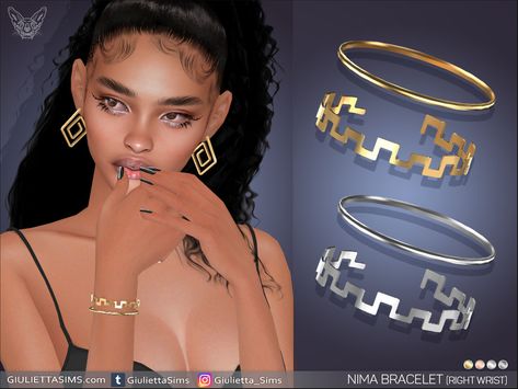 The Sims Resource - Nima Bracelet Right Wrist Sims Decades Challenge, The Sims 4 Tsr, Sims 4 Y2k, Cc Accessories, Sims Patreon, The Sims 4 Accessories, Cc Eyes, Sims 4 Accessories Cc, Sims 4 Cc Accessories