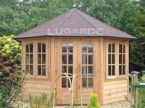 Tiny Cottages, Cedar Shingle Roof, Summer House Garden, Shingle Colors, Timber Roof, Natural Pond, Cedar Shingles, Small Buildings, Garden Buildings