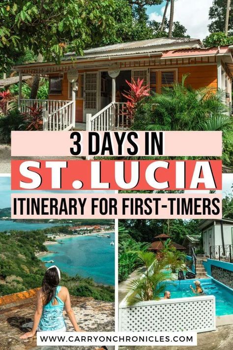 Are you planning a trip to stunning St. Lucia? This 3-day St. Lucia itinerary is the perfect introduction to this incredible Caribbean island! From the best hiking in St. Lucia, to mud baths, waterfalls, and the world’s only drive-in volcano, you’ll find it all here. Come discover the best things to do in St. Lucia in this plug-and-play travel itinerary! #stluciathingstodo #topthingstodoinstlucia #stluciaactivities St Lucia Honeymoon, St Lucia Vacation, St Lucia Travel, St Lucia Resorts, Caribbean Honeymoon, Caribbean Destinations, Saint Lucia, Caribbean Vacations, Caribbean Travel