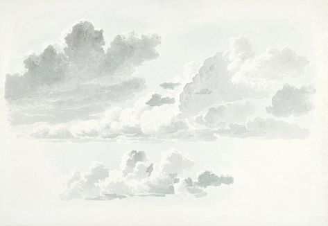 Wolkenstudies (cloud study) by Joseph August Knip (1777–1847). Original from The Rijksmuseum. Digitally enhanced by rawpixel. | free image by rawpixel.com / Rijksmuseum (Source) Clouds Architecture Drawing, Sky Photoshop Architecture, Sky Textures Architecture, Sky Architecture Background, Clouds Architecture, Watercolor Sky Background Architecture, Clouds Illustration, Cloud Study, Famous Artists Paintings