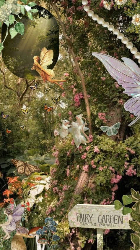 #fairy #nature #wallpaper #art #flowers Fairy Pattern Wallpaper, Garden Fairy Wallpaper, Fairy Theme Background, Enchanted Fairy Aesthetic, Fairy Land Wallpaper, Fairy Aesthetic Wallpaper Iphone, Fairy Iphone Wallpaper, Vintage Fairy Wallpaper, Fairy Wallpaper Iphone