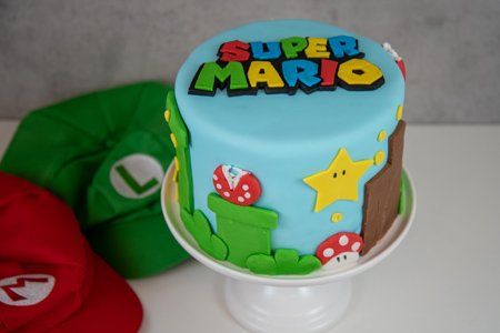 Super Mario Torte Rezept vom Hobbybäcker Super Mario, Mario, Alphabet, Cake, Pins, Quick Saves