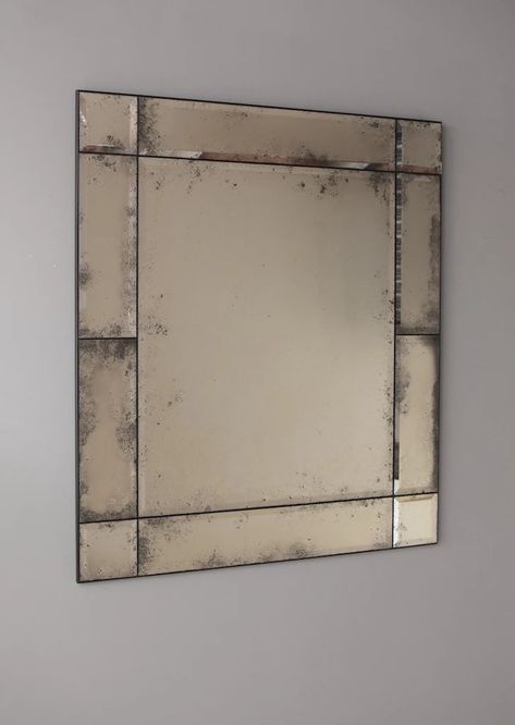 Panelled Mirror, Antique Mirror Splashback, Antique Mirror Tiles, Frameless Mirrors, Silver Antique Mirror, Antique Mirror Glass, Antiqued Mirror, Splashback Tiles, London Bars