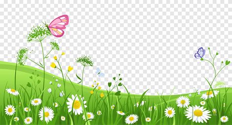 Cartoon Grass, Grass Illustration, Bamboo Background, Photoshop Landscape, Cartoon Garden, Water Artwork, Green Grass Background, Butterflies Pink, Sunflower Illustration