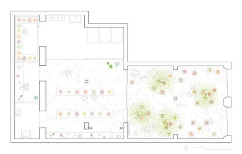 Colvin Florist / Roman Izquierdo Bouldstridge | ArchDaily Flower Shop Interiors Design Florists, Flower Shop Interiors, Exhibition Plan, Florist Studio, Plans Architecture, Florist Design, Interior Design Presentation, Flower Close Up, Architecture Concept Drawings