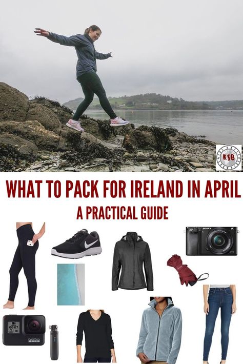 Hiking In Ireland Outfit, Ireland In April What To Wear In, What To Wear In Ireland In May, Outfits For Ireland In April, Packing For Ireland, Ireland In April, Ireland Outfits April, What To Pack For Ireland In May, Ireland Travel Outfits Spring