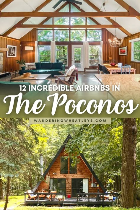 Pocono House Decor, Poconos House Decor, Poconos Family Vacation, Poconos Pennsylvania Things To Do Winter, Pennsylvania Vacation Ideas, Poconos Pennsylvania Things To Do, Poconos Pennsylvania Winter, Poconos Aesthetic, Poconos Airbnb