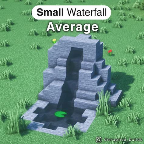 Minecraft Waterfall, Waterfall Decoration, Dog Bedroom, Waterfall Design, Small Waterfall, Constructive Criticism, Pocket Edition, Minecraft Builds, Minecraft Creations