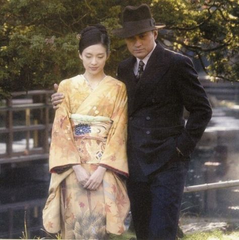 Sayuri and her Chairman.  A favorite love story of mine. Ken Watanabe, Colleen Atwood, Memoirs Of A Geisha, Zhang Ziyi, Period Movies, Foreign Film, Sweeney Todd, Japan Culture, Japanese Geisha