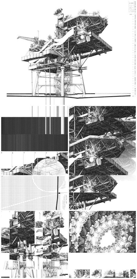 2023 Architecture, Speculative Architecture, World Architecture Festival, Section Drawing, World Architecture, Architecture Presentation Board, Conceptual Architecture, Building Drawing, Festival 2023