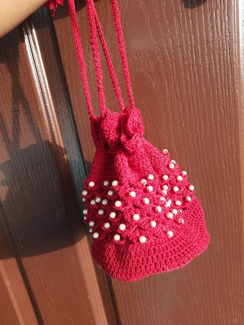 Crochet Potli Bag, Potli Bag, Potli Bags, Crochet Work, Hand Bag, Crochet, Quick Saves, Handbags