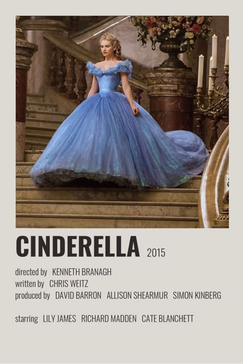 Cinderella Movie Poster, Ben Chaplin, Movie Polaroids, Indie Movie Posters, Film Polaroid, Cinderella Movie, Cinderella 2015, Movie Card, Scrapbook Disney