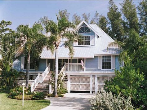 1 Key West Style Homes, Key West Cottage, Key West House, Farmhouse Design Ideas, Homes Farmhouse, Key West Style, Cottage House Plan, Cottage Floor Plans, West Home