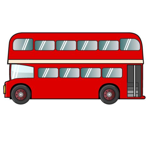 London Bus Download Picture｜illustoon London Bus Drawing, Bus Animation, Bus Drawing, Bus Cartoon, Green Bicycle, Cute Vans, Sticker Inspo, Clip Art Free, Red Bike