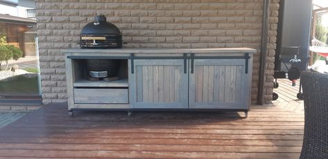 Kamado Bono grill table. Glued wood with wheels. by NorthCreo on Etsy https://www.etsy.com/uk/listing/707934484/kamado-bono-grill-table-glued-wood-with Komado Bono Table, Kamado Grill Table, Table Grill, Green Egg Grill, Egg Grill, Kamado Grills, Beeswax Pillar Candles, Natural Beeswax Candles, Kamado Grill