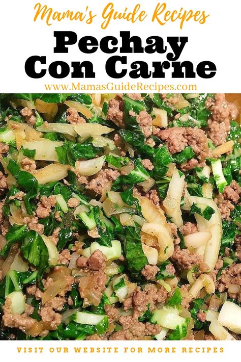 Pechay Con Carne - Mama's Guide Recipes