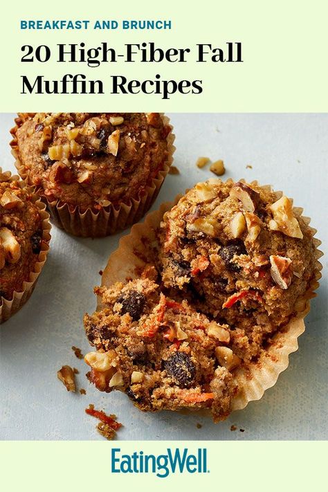 Dash Diet Muffin Recipes, High Fibre Muffins Healthy, Gluten Free High Fiber Muffins, Dash Diet Muffins, Healthy Fiber Muffins, High Fiber Cookie Recipes, High Fiber Blueberry Muffins, Banana Fiber Muffins, High Fiber Zucchini Muffins