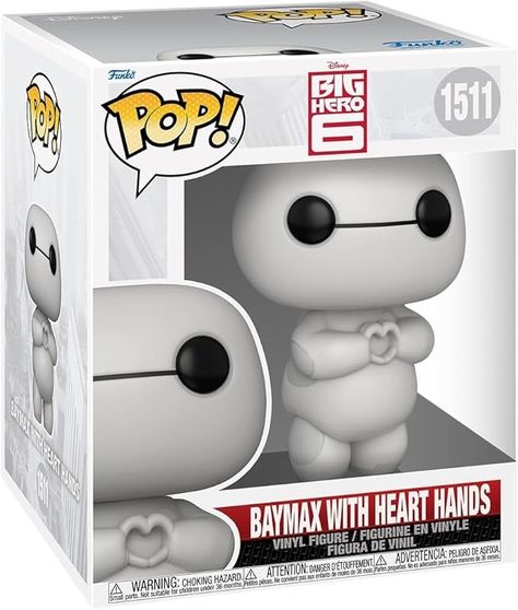 Amazon.com: Funko Pop! Super: Big Hero 6 – Baymax with Heart Hands : Toys & Games Pokemon Funko Pop, Pop Vinyl Collection, Disney Funko Pop, Pichu Pokemon, Best Funko Pop, Funky Pop, Pop Figurine, Vinyl Display, Funko Pop Dolls