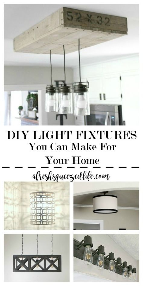 DIY LIGHT FIXTURES YOU CAN MAKE FOR YOUR HOME Diy Farmhouse Light Fixtures, Change Light Fixture, Garden Cloches, Farmhouse Style Lighting, Farmhouse Light, Lighting Stores, Lighting Diy, Diy Light Fixtures, Lighting Tips