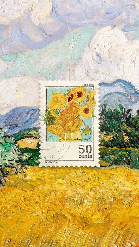 Van Gogh Wallpaper Aesthetic, Van Gogh Sunflowers Wallpaper, Vicente Van Gogh, Van Gogh Wallpaper, Sunflower Iphone Wallpaper, Iphone Wallpaper Aesthetic, Vincent Van Gogh Art, Van Gogh Sunflowers, Arte Van Gogh